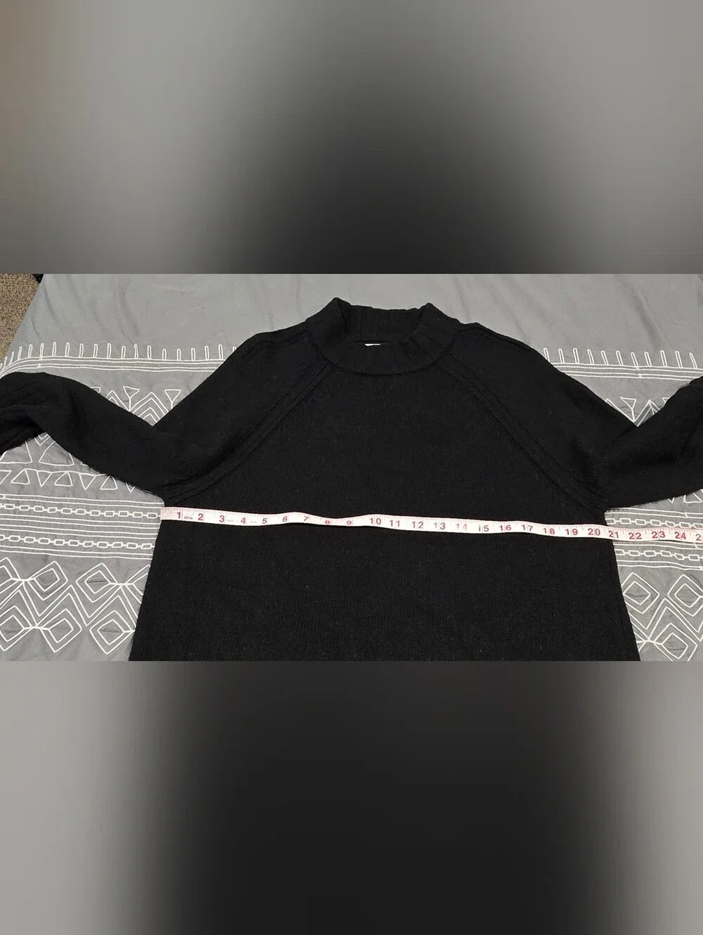 Brochu Walker Wool Cashmere Blended Black Sweater Size Medium - Picture 4 of 6